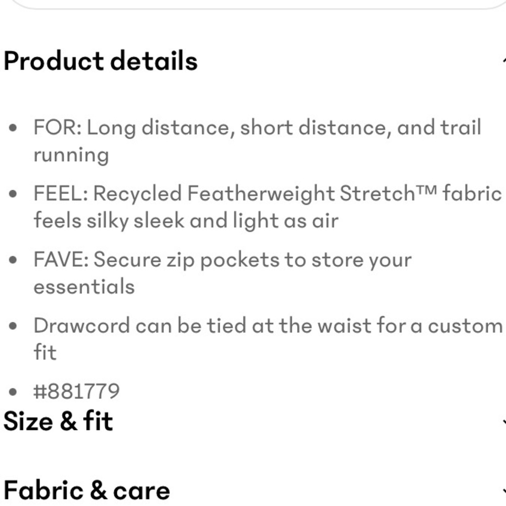 ATHLETA Crossroads Unlined Running Shorts Sz Small - Picture 13 of 14